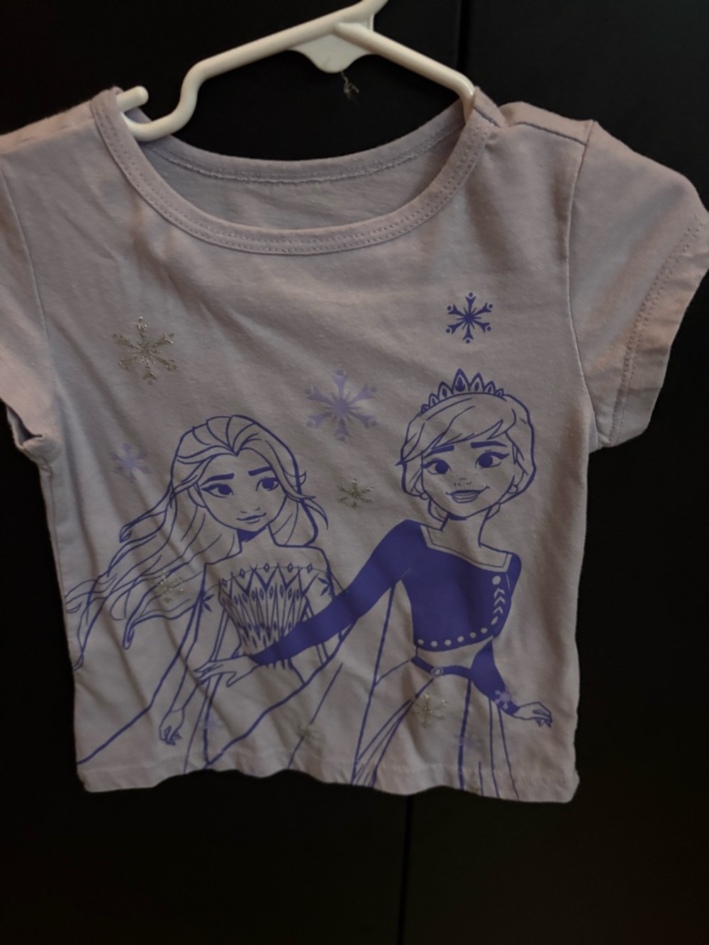 Disney Lavender Frozen Sisters Short Sleeve Tee